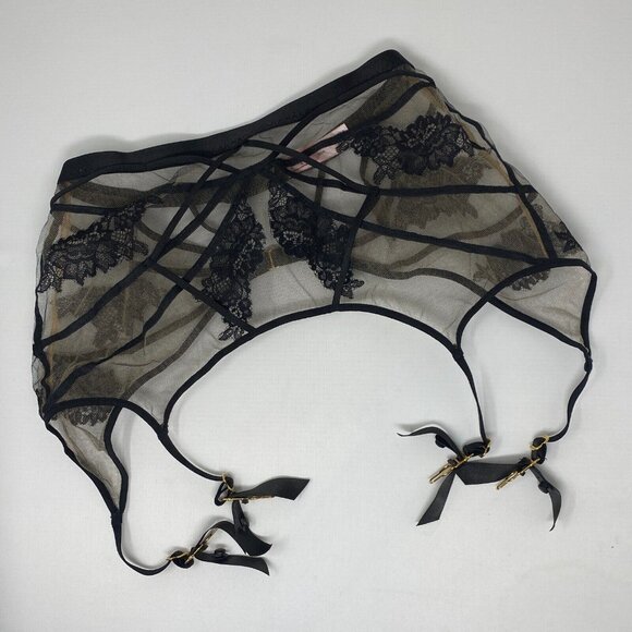 Agent Provocateur Demelza Black Suspender AP2 Small NWOT